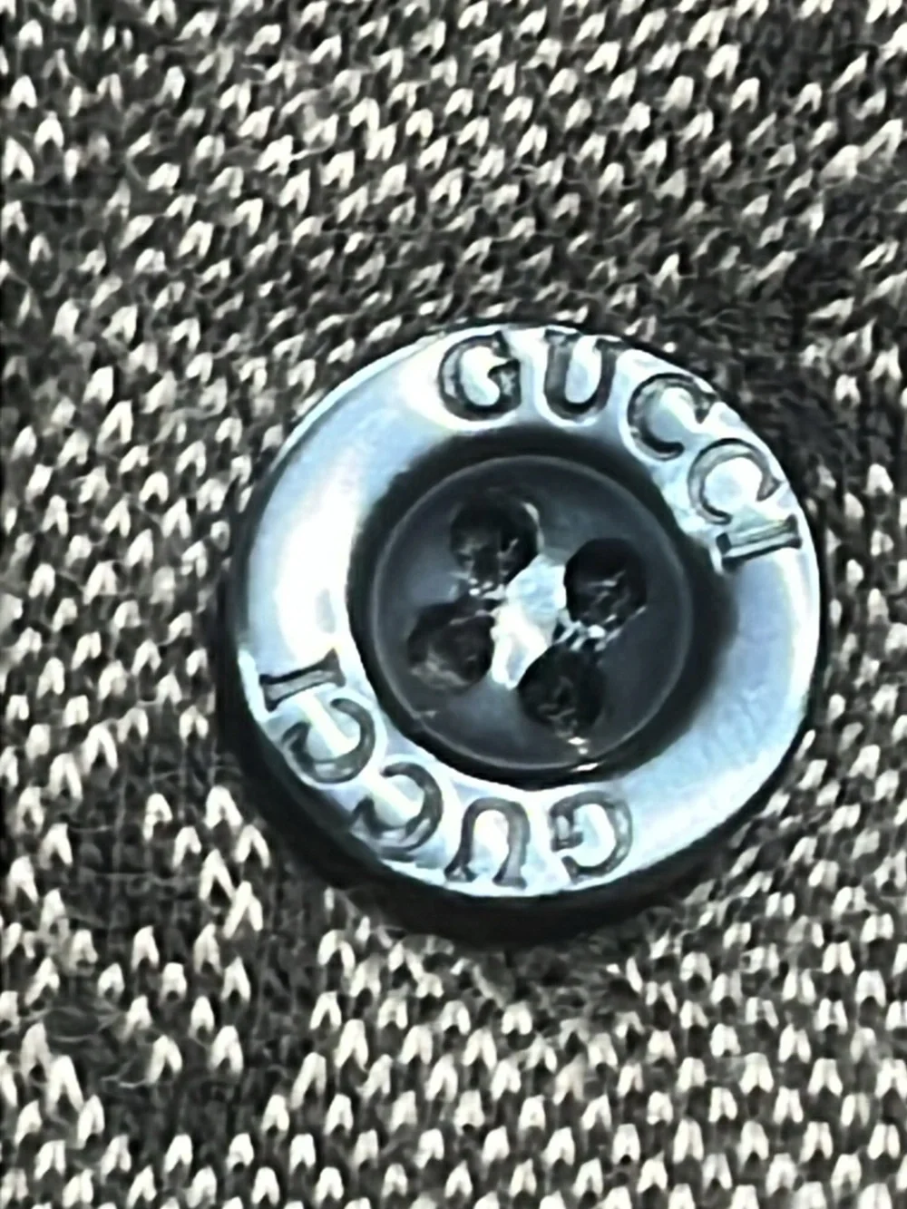 Gucci GG Monogram Polo Shirt Vintage Men's US M
